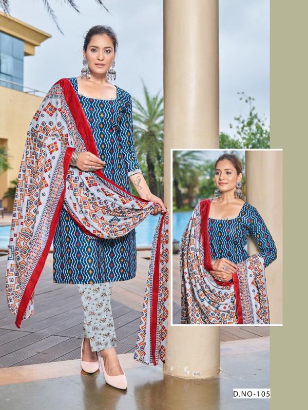 SC Sky Gold Vol-1 – Ajrak Special Kurti Pant With Dupatta